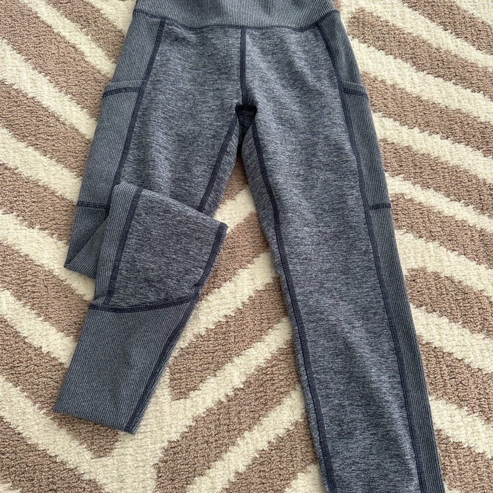 aerie Gray Seamless High-Waist Leggings